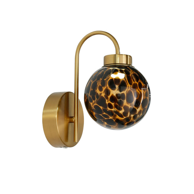 Rhea Rechargeable LED Wall Light 2W 3CCT Brass & Amber - LL002WL017AM