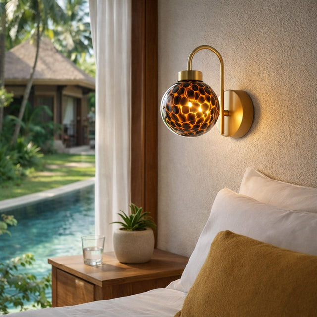 Rhea Rechargeable LED Wall Light 2W 3CCT Brass & Amber - LL002WL017AM