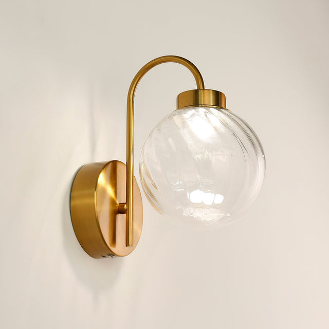 Rhea Rechargeable LED Wall Light 2W 3CCT Brass & Clear - LL002WL017C