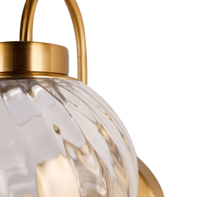 Rhea Rechargeable LED Wall Light 2W 3CCT Brass & Clear - LL002WL017C