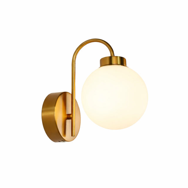Rhea Rechargeable LED Wall Light 2W 3CCT Brass & Opal - LL002WL017W