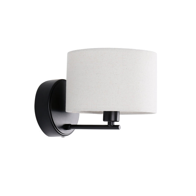 Clarissa Rechargeable LED Wall Light 2W 3CCT Matte Black & Linen - LL002WL018B