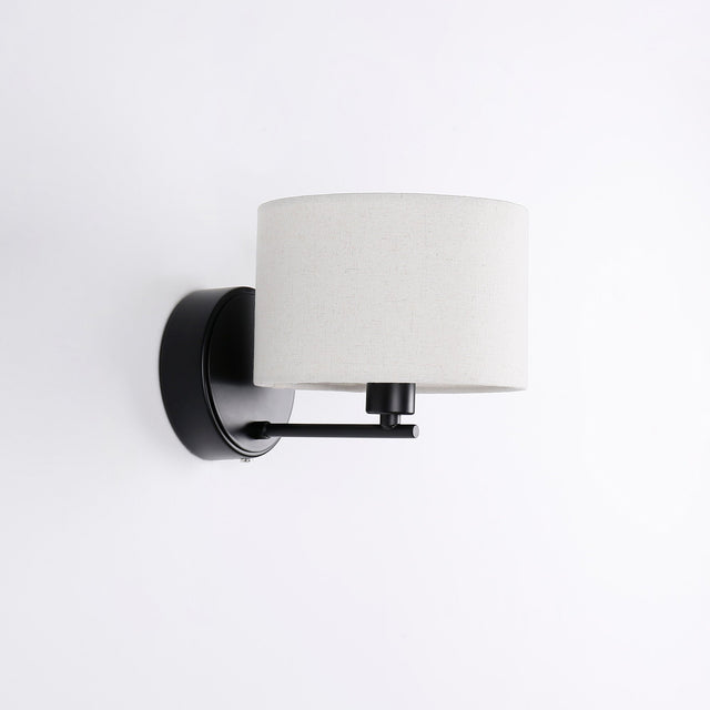 Clarissa Rechargeable LED Wall Light 2W 3CCT Matte Black & Linen - LL002WL018B