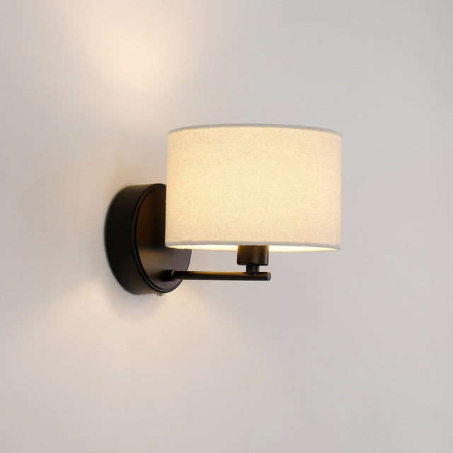 Clarissa Rechargeable LED Wall Light 2W 3CCT Matte Black & Linen - LL002WL018B
