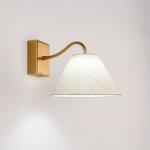Rosalind Rechargeable LED Wall Light 2W 3CCT Brass & Linen - LL002WL019BR