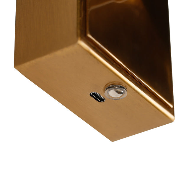 Rosalind Rechargeable LED Wall Light 2W 3CCT Brass & Linen - LL002WL019BR