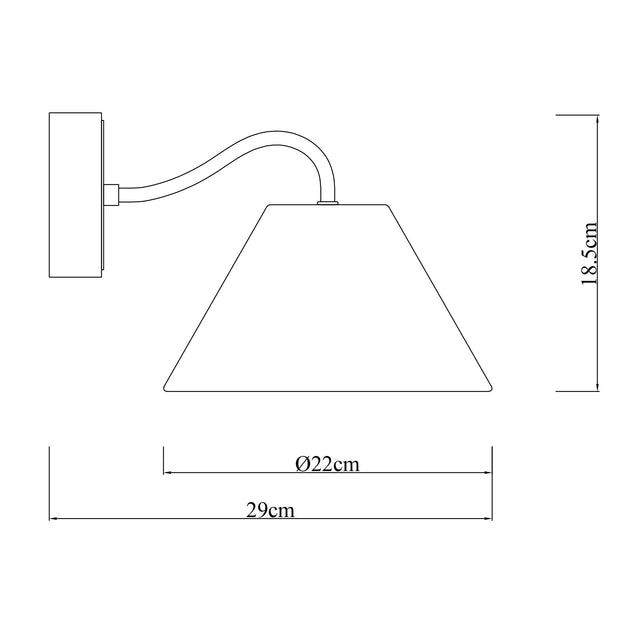 Rosalind Rechargeable LED Wall Light 2W 3CCT Matte Black & Linen - LL002WL019B