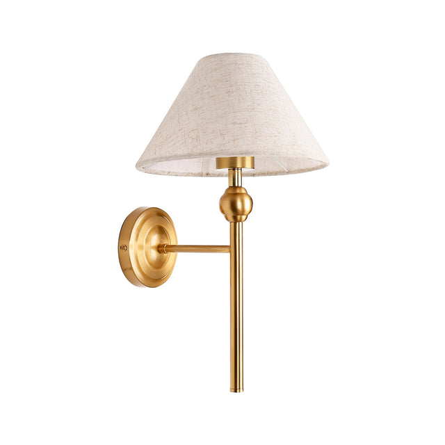 Violet Wall Light Brass & Linen - LL002WL020