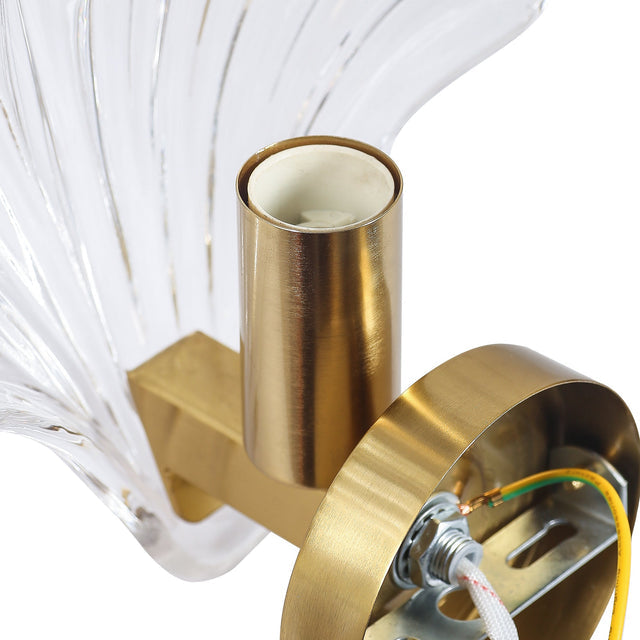 Aurora Wall Light Brass & Clear - LL002WL022C