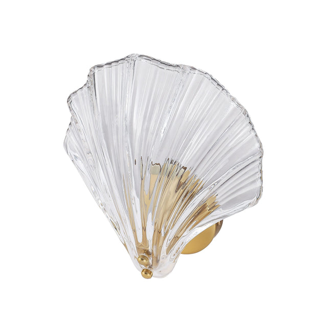 Aurora Wall Light Brass & Clear - LL002WL022C
