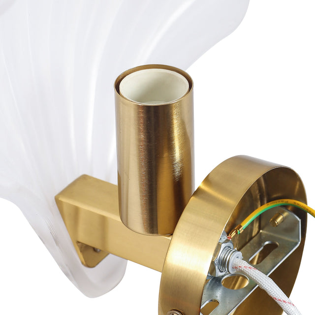 Aurora Wall Light Brass & Frosted - LL002WL022F