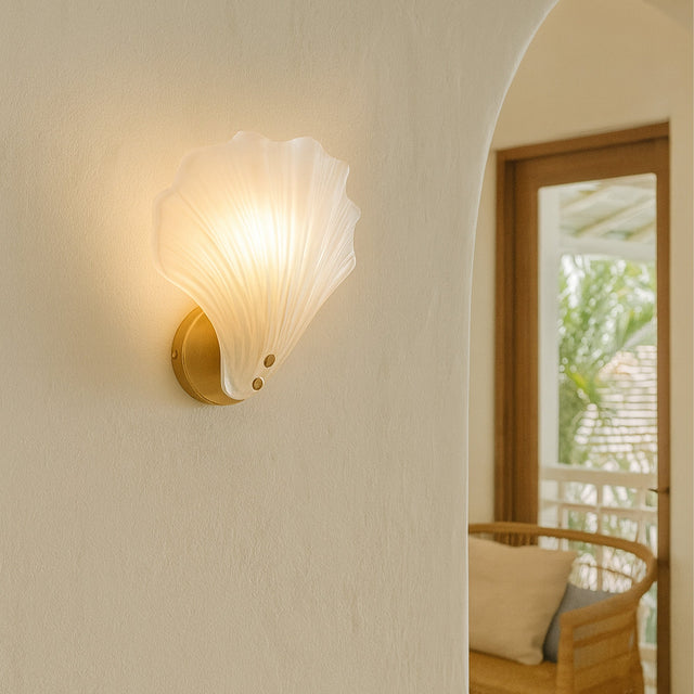 Aurora Wall Light Brass & Frosted - LL002WL022F
