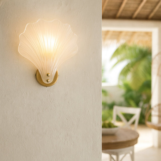 Aurora Wall Light Brass & Frosted - LL002WL022F