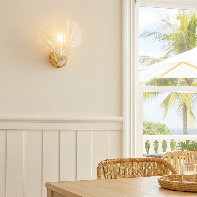 Aurora Wall Light Brass & Frosted - LL002WL022F