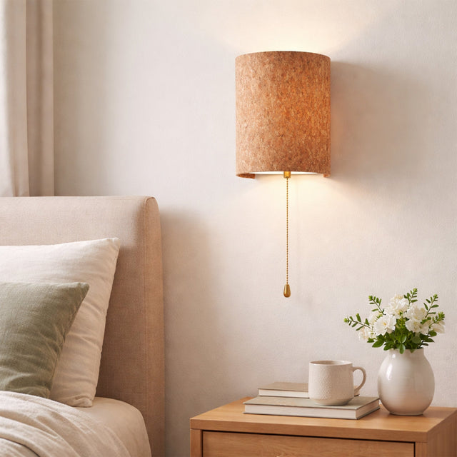 Zella Pull Cord Wall Light White - LL002WL023