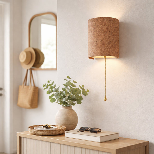 Zella Pull Cord Wall Light White - LL002WL023
