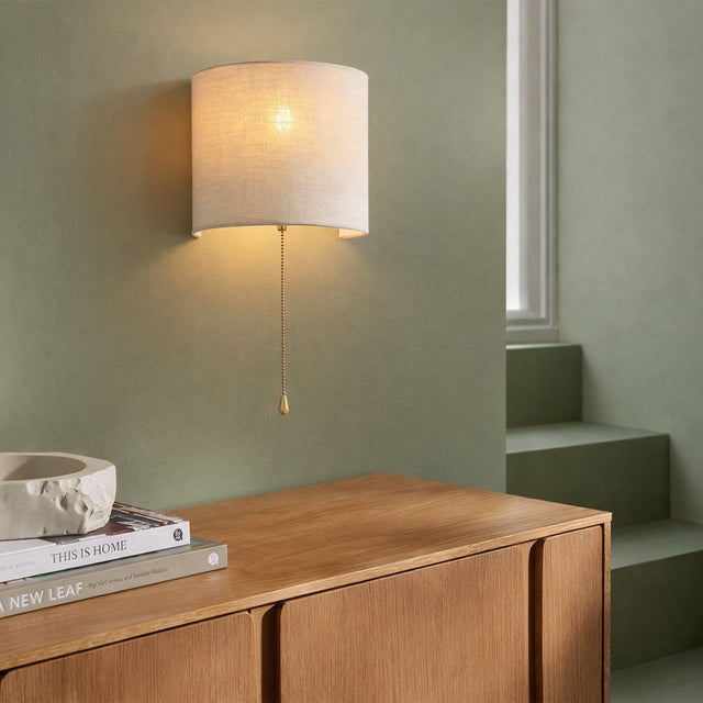 Reese Pull Cord Wall Light White - LL002WL025