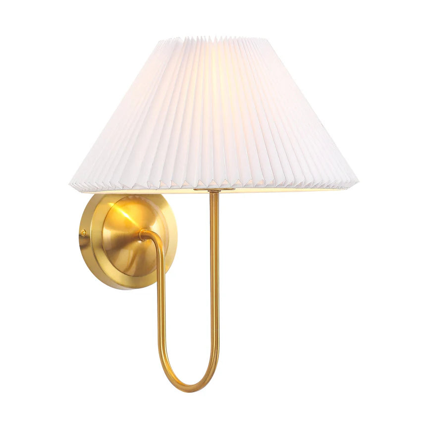 Ariana Wall Lamp Brass & White - LL002WL029