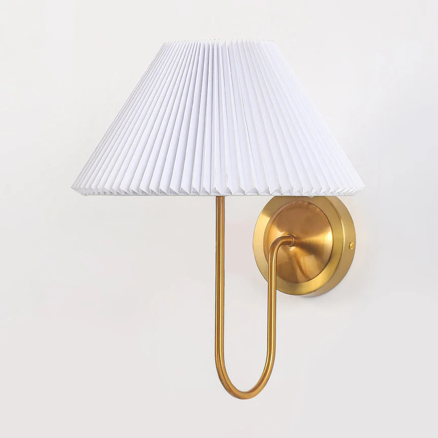 Ariana Wall Lamp Brass & White - LL002WL029