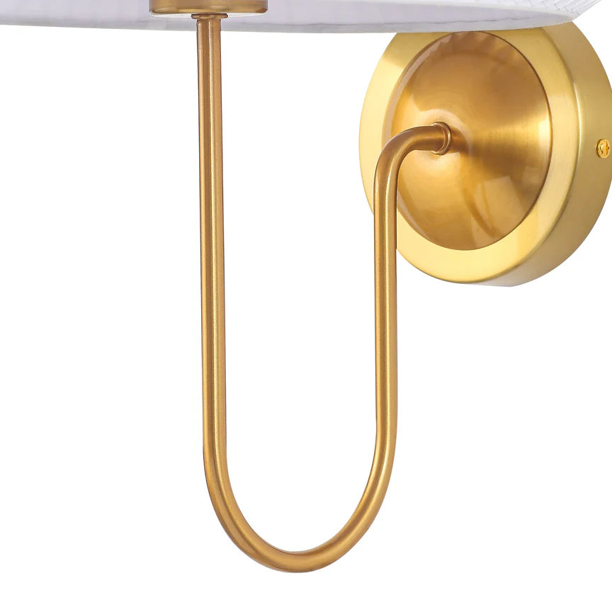 Ariana Wall Lamp Brass & White - LL002WL029