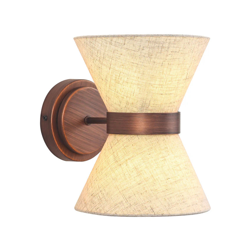 Viviana Wall Lamp Brushed Bronze & Linen - LL002WL031