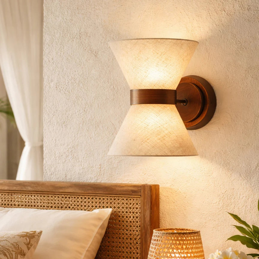 Viviana Wall Lamp Brushed Bronze & Linen - LL002WL031
