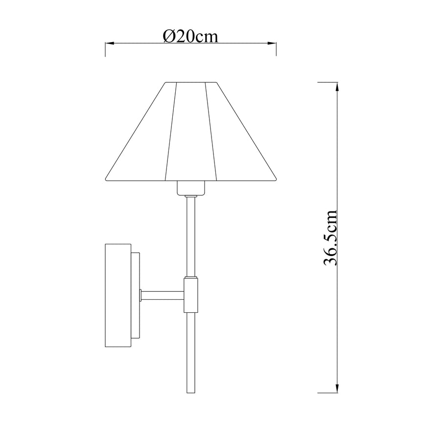 Sigrid Reading Wall Lamp With Charging Ports Brass & White - LL002WL032