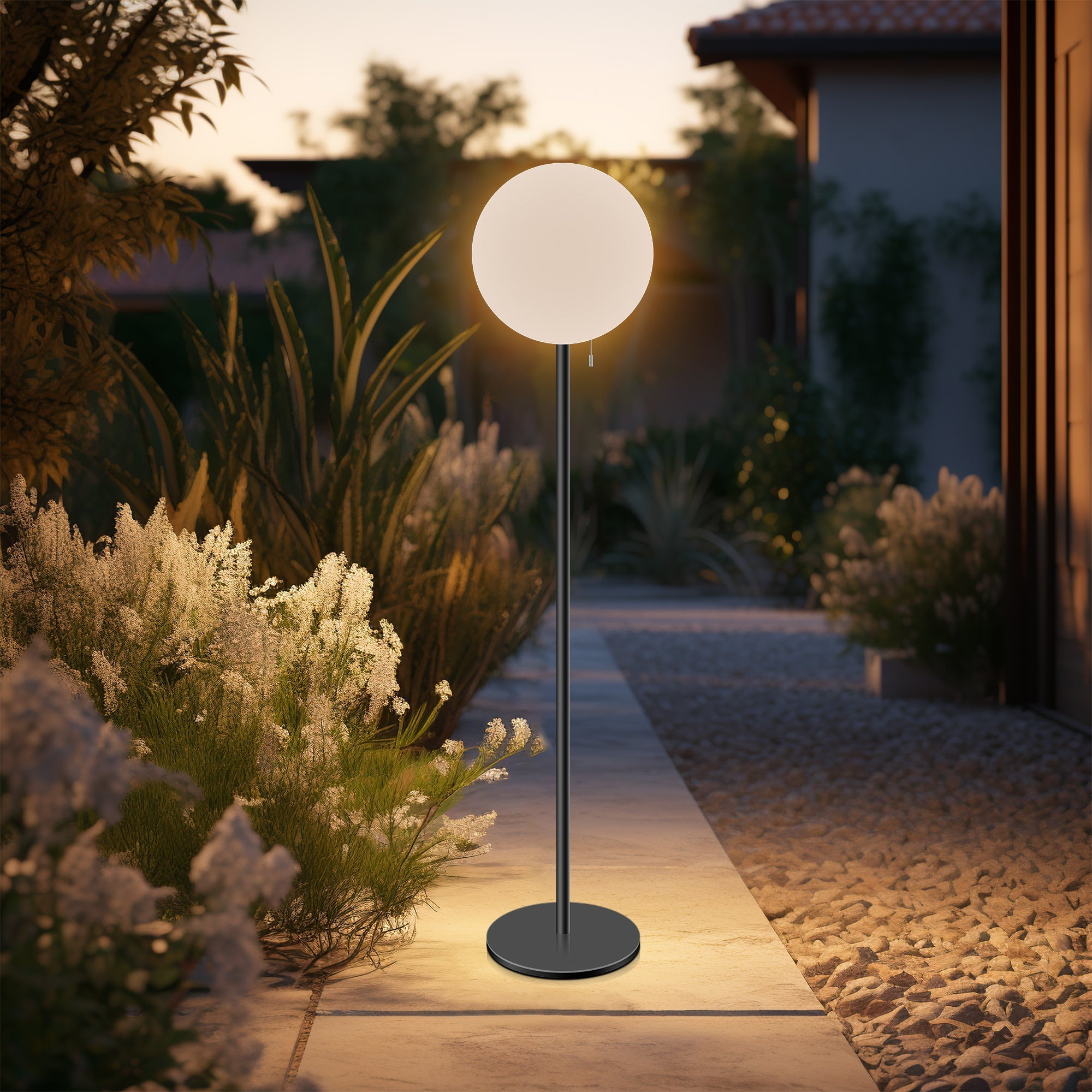 Buy Floor Lamps Australia Mood LED Floor Lamp 5V Battery White Metal 3000K / RGB - LL0517