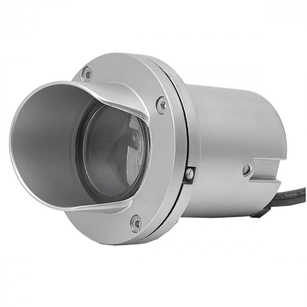 Inground Light With Hood 12V Silver / Grey Aluminium 3000K - LLED1011-SG