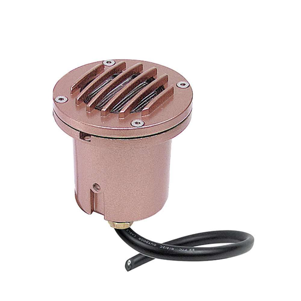 Inground Light With Grill 12V Copper Aluminium 3000K - LLED1012-CO