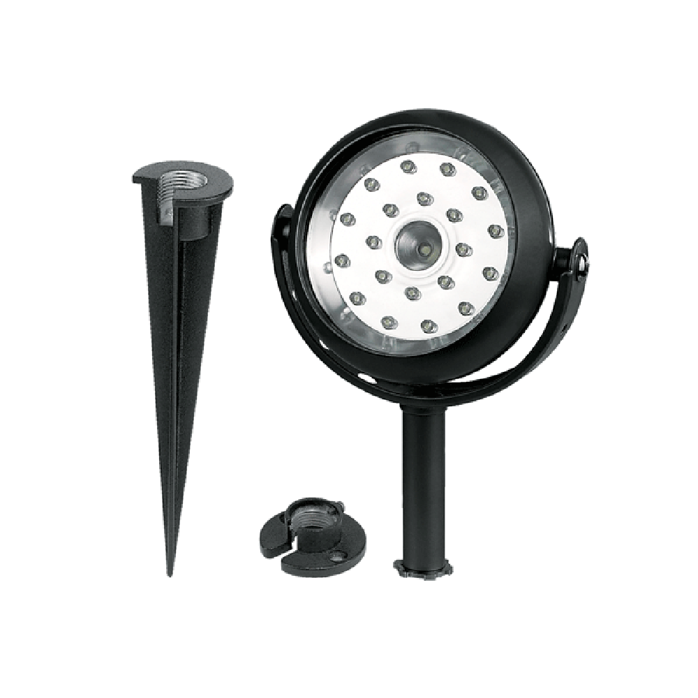 Spike Light 12V Black Aluminium 4000K - LLED271-BL