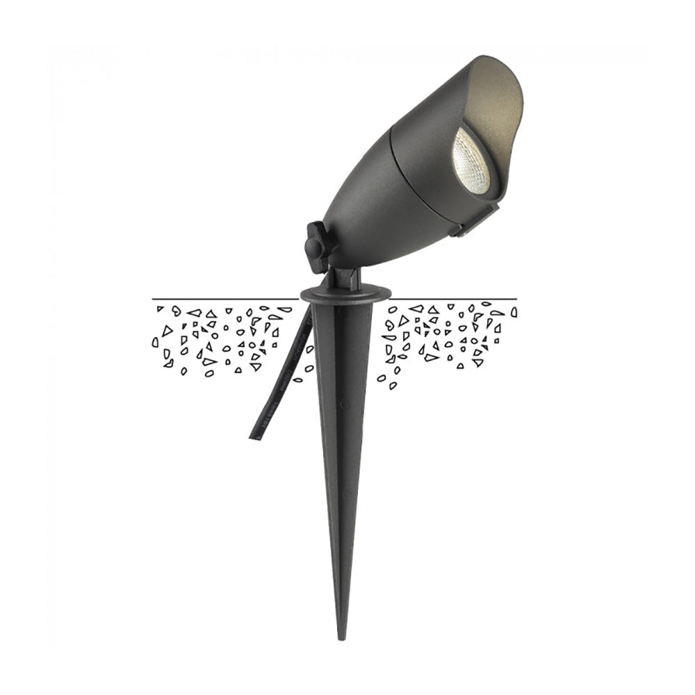 Buy Spike Lights Australia Terran Spike Light Black 3000K - LLED4901-BL
