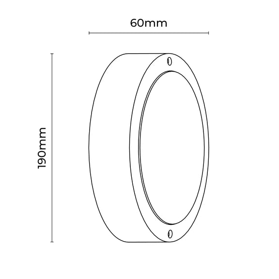 Talvia LED Outdoor Bunker Light 8W TRI Color White - LLOL026W