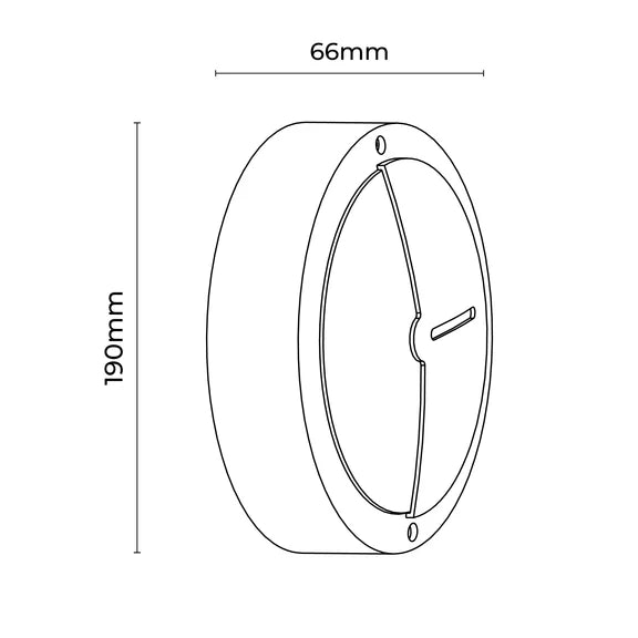 Talvia LED Outdoor Bunker Light With Eyelid 8W TRI Color Black - LLOL027BK