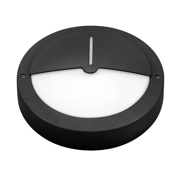 Talvia LED Outdoor Bunker Light With Eyelid 8W TRI Color Black - LLOL027BK