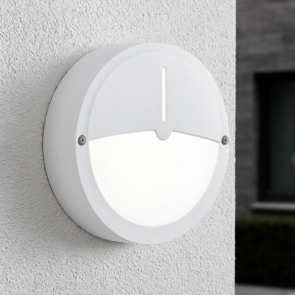 Talvia LED Outdoor Bunker Light With Eyelid 8W TRI Color White - LLOL027W