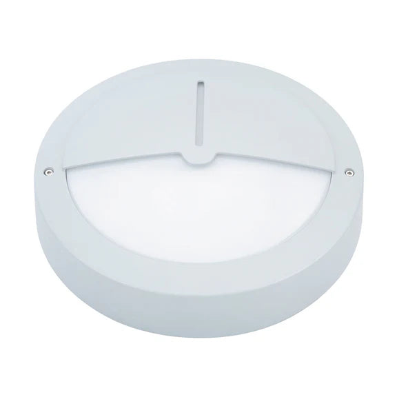 Talvia LED Outdoor Bunker Light With Eyelid 8W TRI Color White - LLOL027W