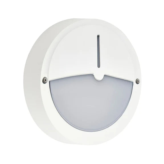 Talvia LED Outdoor Bunker Light With Eyelid 8W TRI Color White - LLOL027W