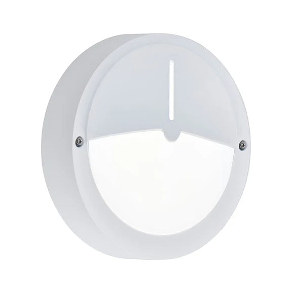 Talvia LED Outdoor Bunker Light With Eyelid 8W TRI Color White - LLOL027W
