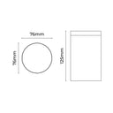 Myren Outdoor Close to Ceiling Light Black - LLOL042BK