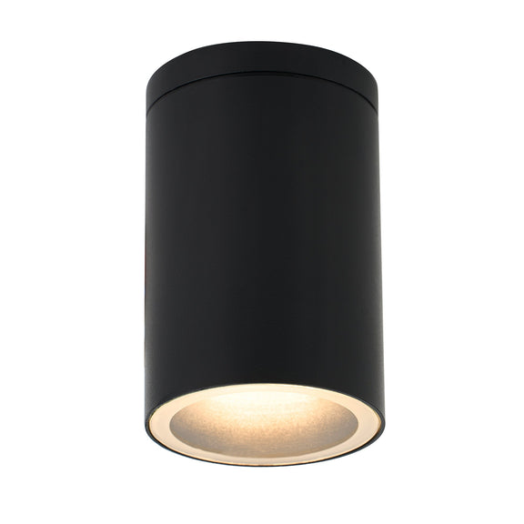Myren Outdoor Close to Ceiling Light Black - LLOL042BK