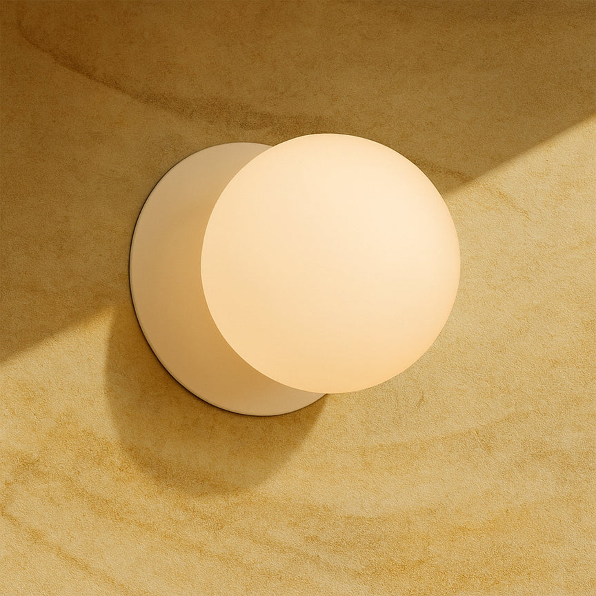 Odessa Small LED Wall Light 8.5W 3000K Frosted Opal & Matt White - LM002WL005