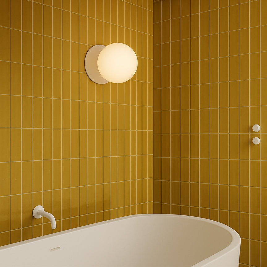 Odessa Small LED Wall Light 8.5W 3000K Frosted Opal & Matt White - LM002WL005