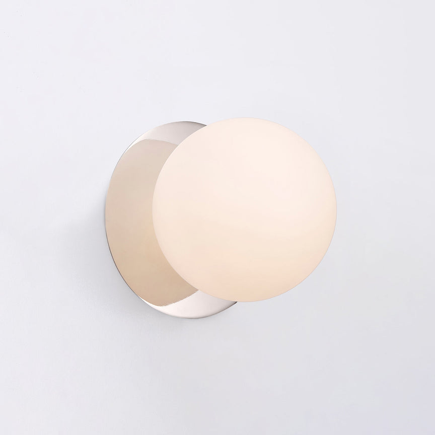 Odessa Small LED Wall Light 8.5W 3000K Frosted Opal & Chrome - LM002WL009