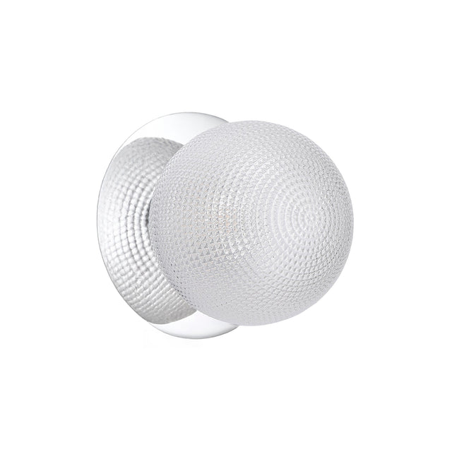 Odessa Small Diamond Cut LED Wall Light 8.5W 3000K Clear & Chrome - LM002WL012