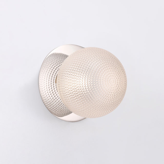 Odessa Small Diamond Cut LED Wall Light 8.5W 3000K Clear & Chrome - LM002WL012