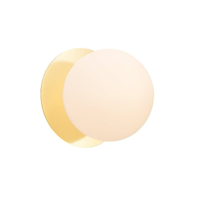Odessa Small LED Wall Light 8.5W 3000K Frosted Opal & Gold - LM002WL017