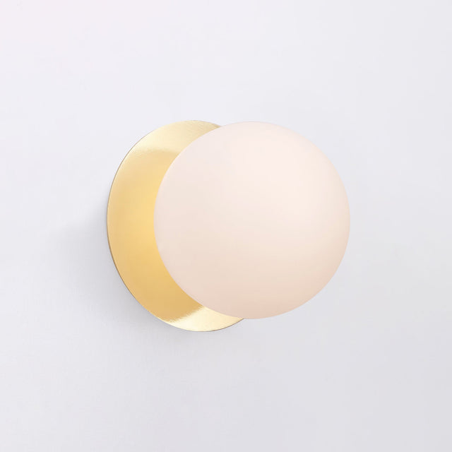 Odessa Small LED Wall Light 8.5W 3000K Frosted Opal & Gold - LM002WL017