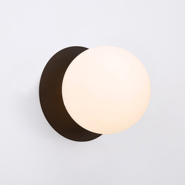 Odessa Large LED Wall Light 8.5W 3000K Frosted Opal & Matt Black - LM002WL021