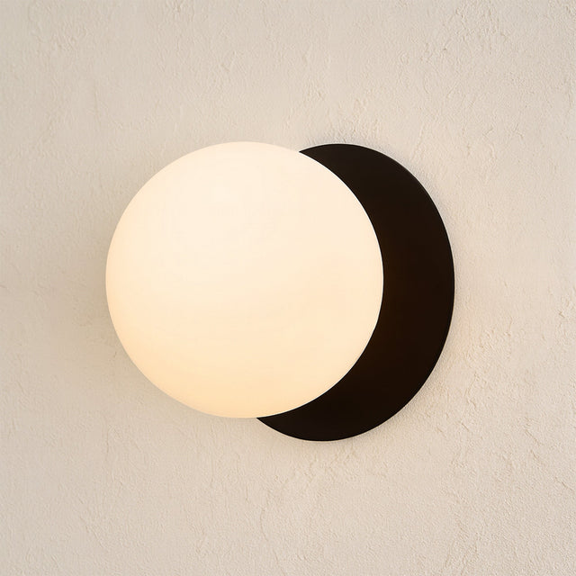 Odessa Large LED Wall Light 8.5W 3000K Frosted Opal & Matt Black - LM002WL021